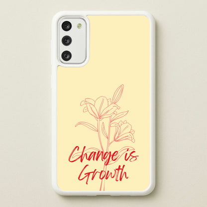 Change Is Growth Orchid  - Quotes Phone Case for Galaxy A41