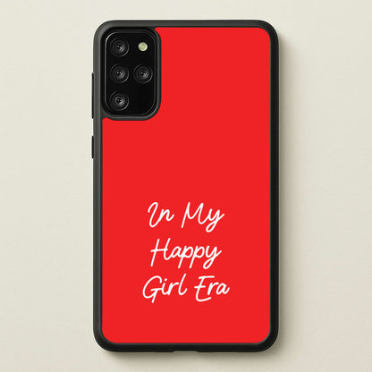 In My Happy Girl Era Red  - Quotes Phone Case for Galaxy S20 Plus