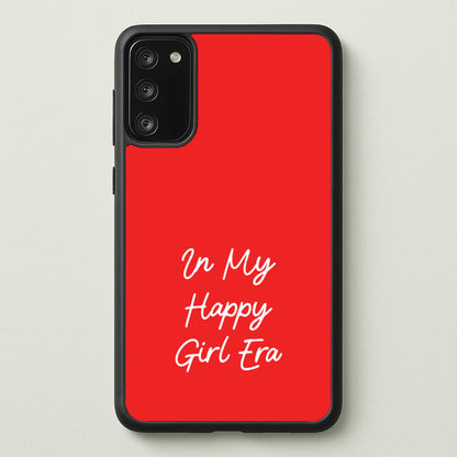 In My Happy Girl Era Red  - Quotes Phone Case for Galaxy S20