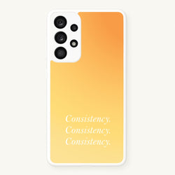 Consistency Yellow  - Quotes Phone Case for Galaxy A33