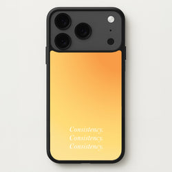 Consistency Yellow Phone Case for iPhone 17 Pro