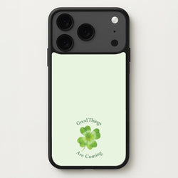 Good Things Are Coming Clover Phone Case for iPhone 17 Pro Max