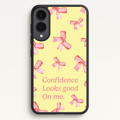 Coquette Confidence Looks Good On Me  - Quotes Phone Case for Galaxy S25 Edge