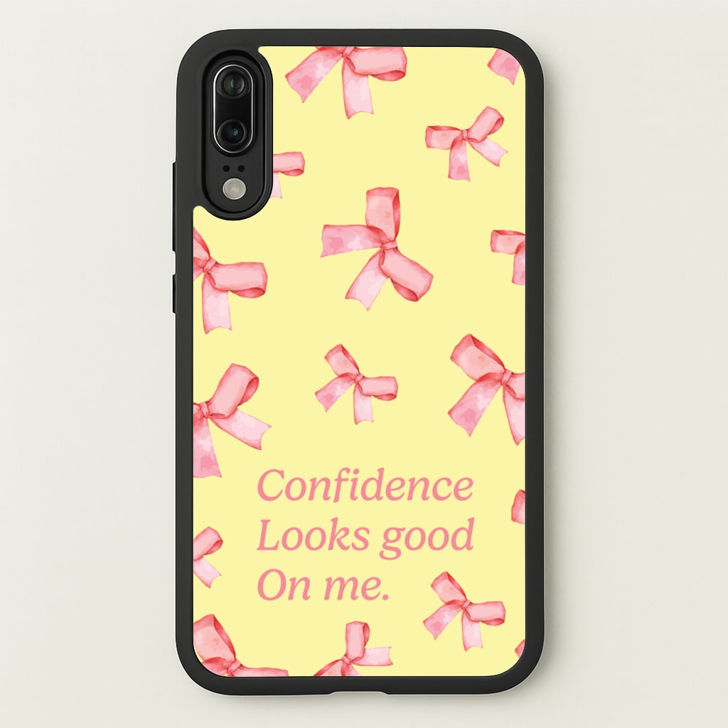 Coquette Confidence Looks Good On Me  - Quotes Phone Case for Huawei P20