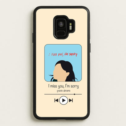 I Miss You - Abrams  - Gracie Abrams Phone Case for Galaxy S9