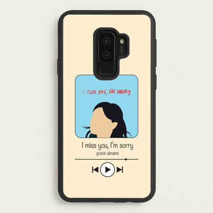 I Miss You - Abrams  - Gracie Abrams Phone Case for Galaxy S9 Plus