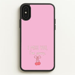 I Miss You , I'm Sorry - Abrams  - Gracie Abrams Phone Case for iPhone XS Max