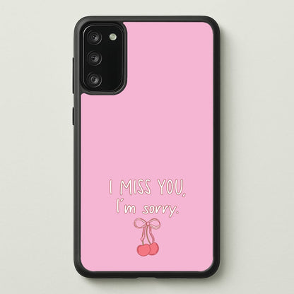 I Miss You , I'm Sorry - Abrams  - Gracie Abrams Phone Case for Galaxy A41