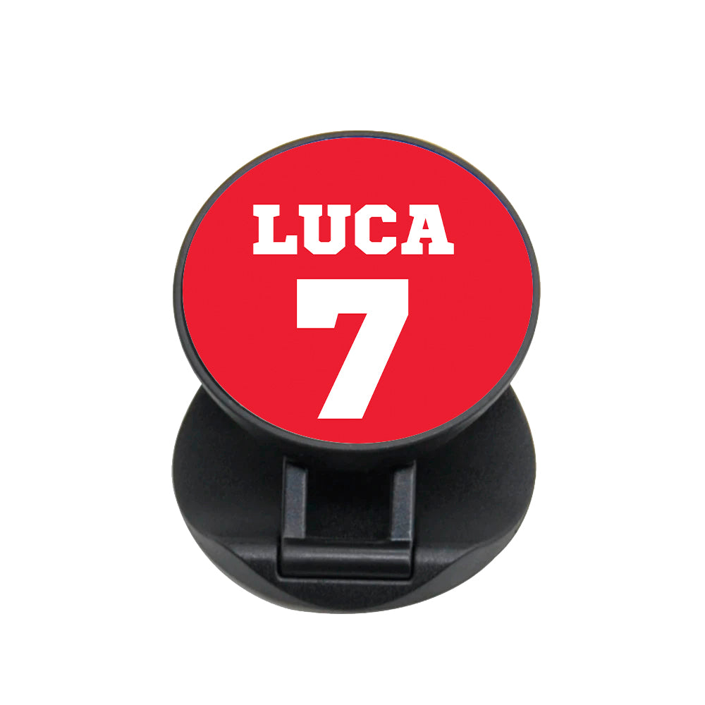 Red - Personalised Football   FunGrip