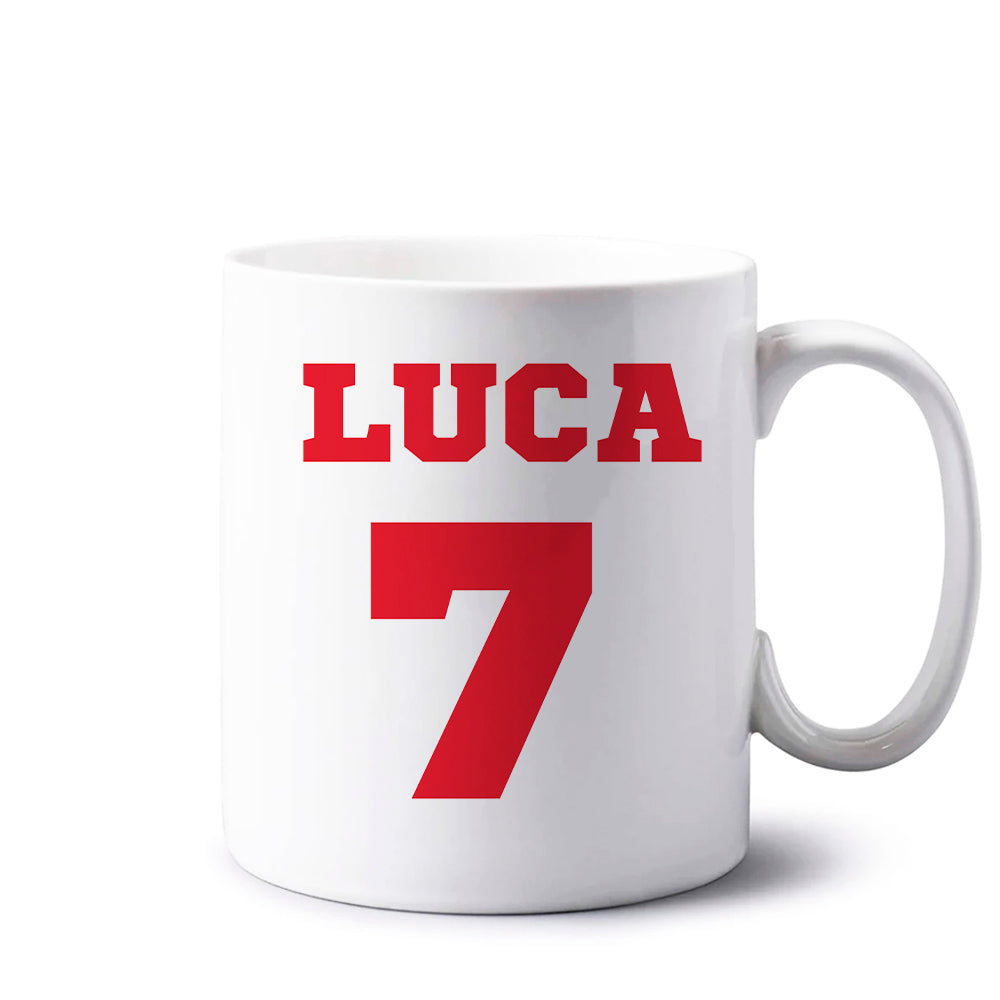 Red - Personalised Football   Mug