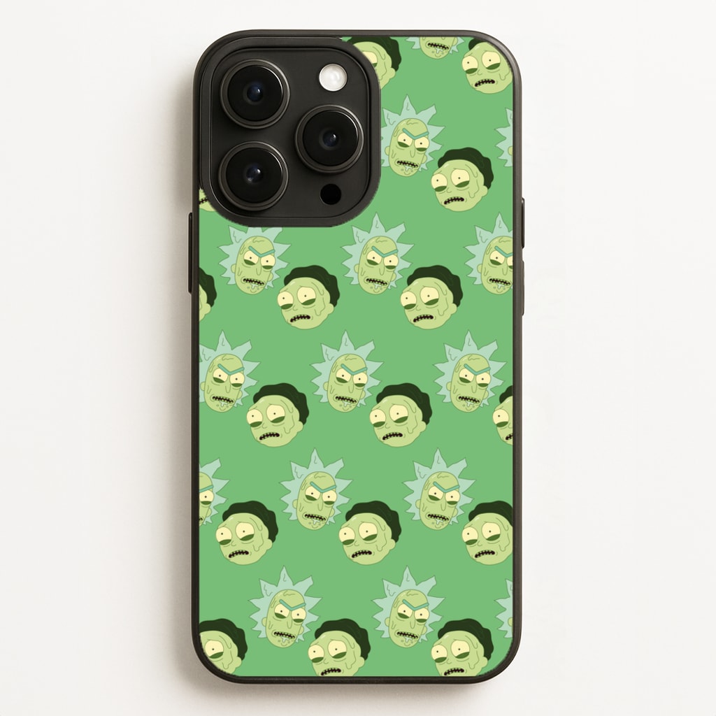 R&M Pattern  - Rick And Morty Phone Case for iPhone 16 Pro Max