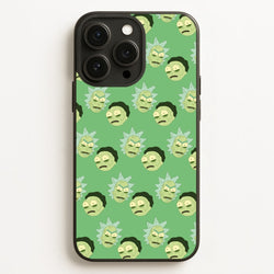 R&M Pattern  - Rick And Morty Phone Case for iPhone 16 Pro Max