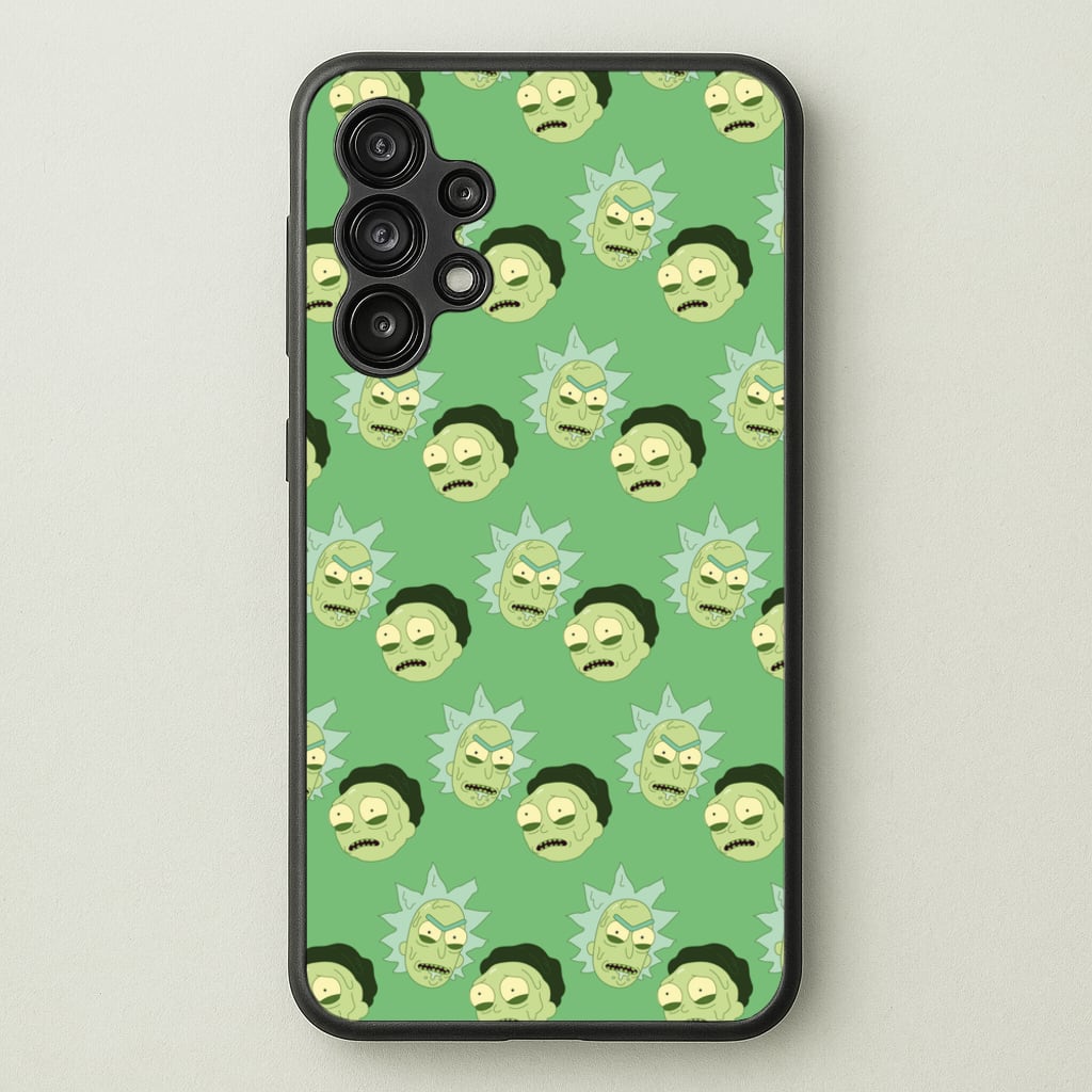 R&M Pattern  - Rick And Morty Phone Case for Galaxy A13