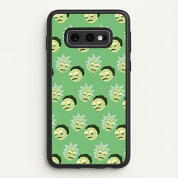 R&M Pattern  - Rick And Morty Phone Case for Galaxy S10e