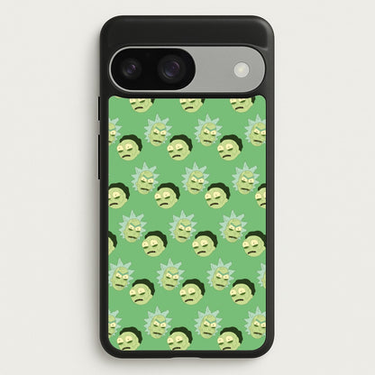 R&M Pattern  - Rick And Morty Phone Case for Google Pixel 9 / 9 Pro