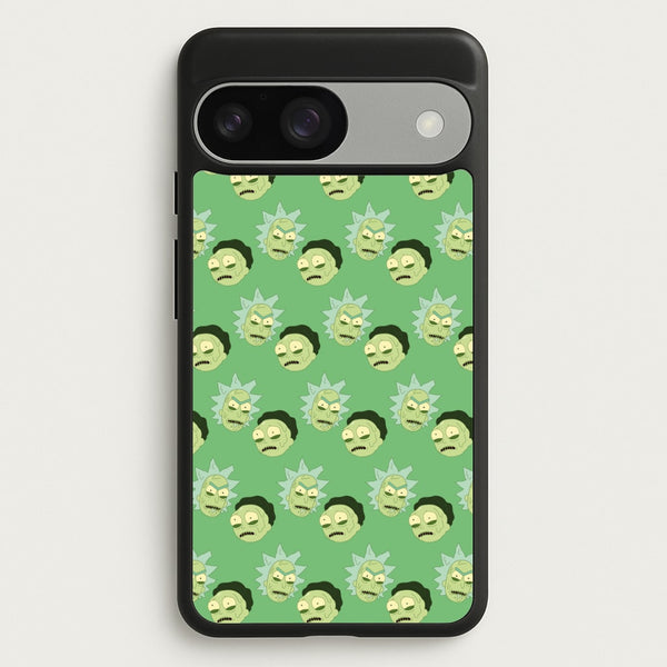 R&M Pattern  - Rick And Morty Phone Case for Google Pixel 9 / 9 Pro