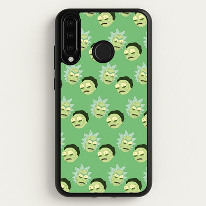 R&M Pattern  - Rick And Morty Phone Case for Huawei P30 Lite