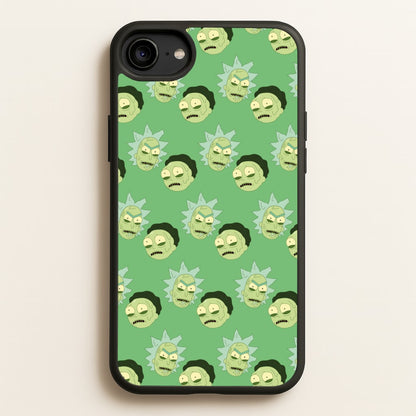 R&M Pattern  - Rick And Morty Phone Case for iPhone 6 / 7 / 8 / SE