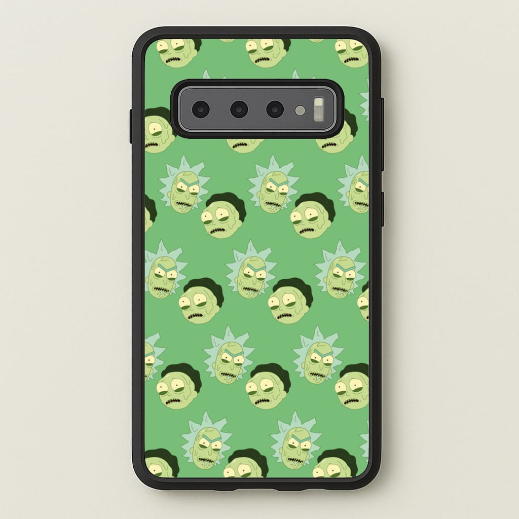 R&M Pattern  - Rick And Morty Phone Case for Galaxy S10 Plus
