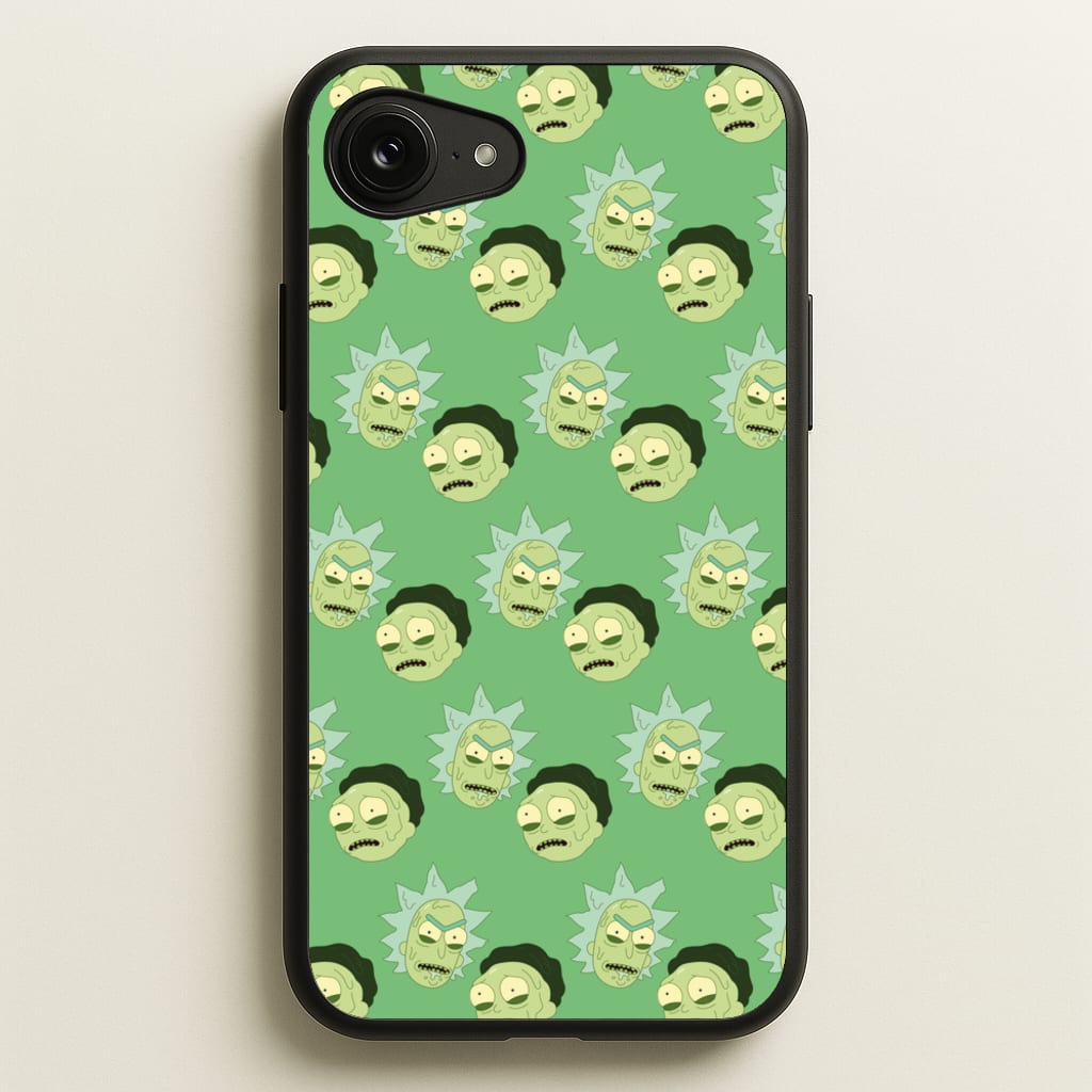 R&M Pattern  - Rick And Morty Phone Case for iPhone 16e
