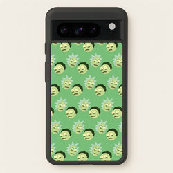 R&M Pattern  - Rick And Morty Phone Case for Google Pixel 8 Pro