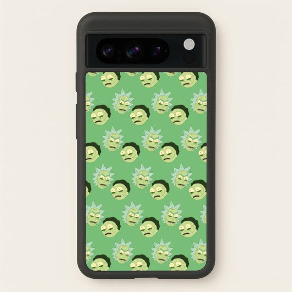 R&M Pattern  - Rick And Morty Phone Case for Google Pixel 8 Pro