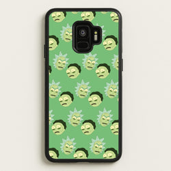 R&M Pattern  - Rick And Morty Phone Case for Galaxy S9