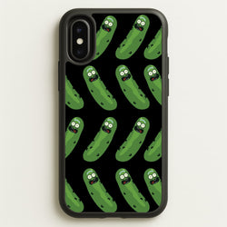 Pickle Rick Pattern - RAM  - Rick And Morty Phone Case for iPhone X / XS