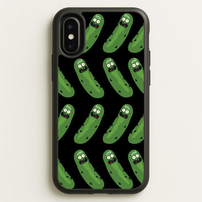 Pickle Rick Pattern - RAM  - Rick And Morty Phone Case for iPhone X / XS
