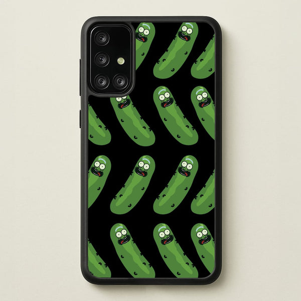 Pickle Rick Pattern - RAM  - Rick And Morty Phone Case for Galaxy A71