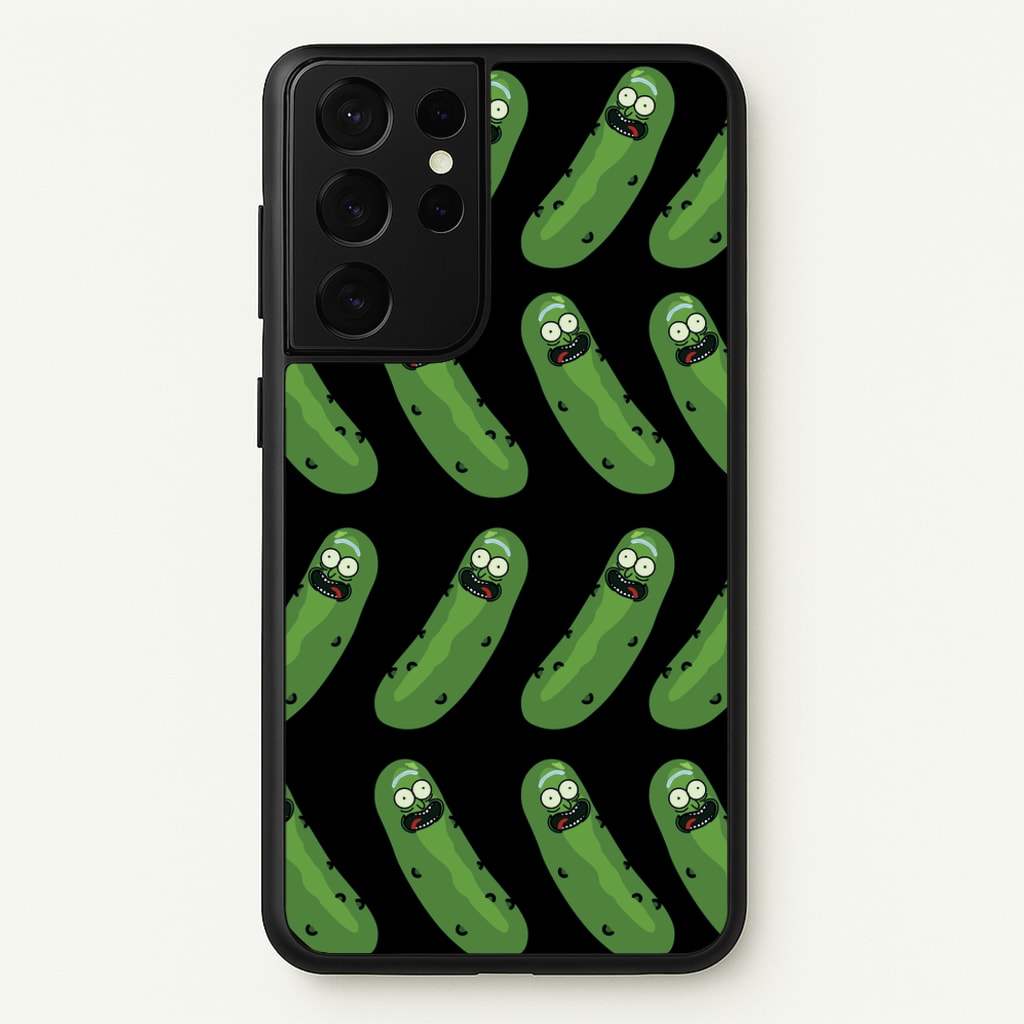 Pickle Rick Pattern - RAM  - Rick And Morty Phone Case for Galaxy S21 Ultra