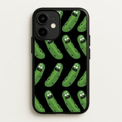 Pickle Rick Pattern - RAM  - Rick And Morty Phone Case for iPhone 12 Mini
