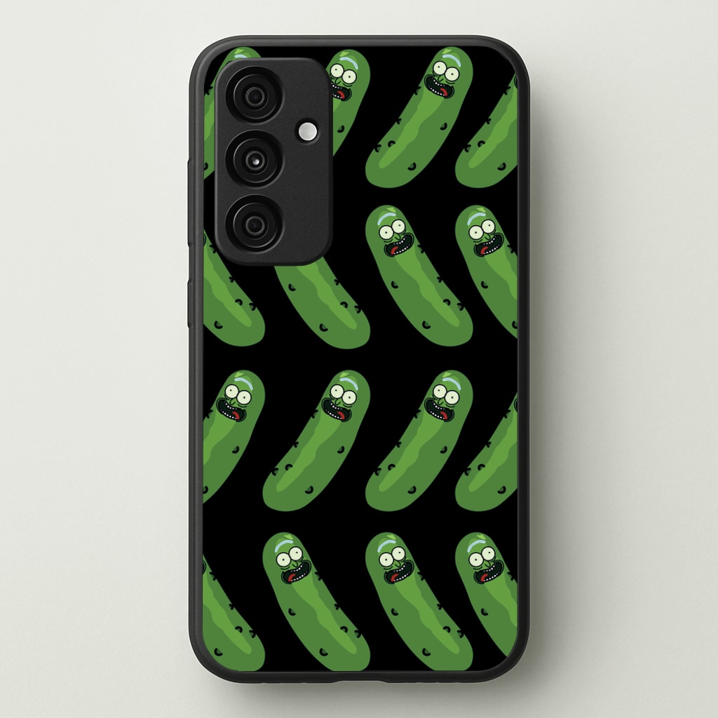 Pickle Rick Pattern - RAM  - Rick And Morty Phone Case for Galaxy A35