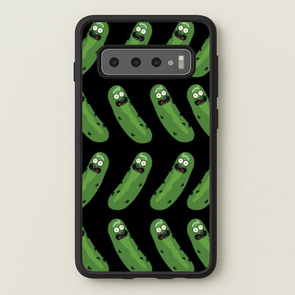 Pickle Rick Pattern - RAM  - Rick And Morty Phone Case for Galaxy S10
