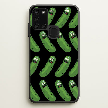 Pickle Rick Pattern - RAM  - Rick And Morty Phone Case for Galaxy A21s