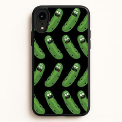 Pickle Rick Pattern - RAM  - Rick And Morty Phone Case for iPhone XR
