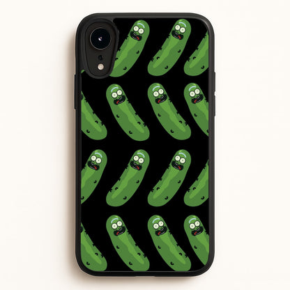 Pickle Rick Pattern - RAM  - Rick And Morty Phone Case for iPhone XR