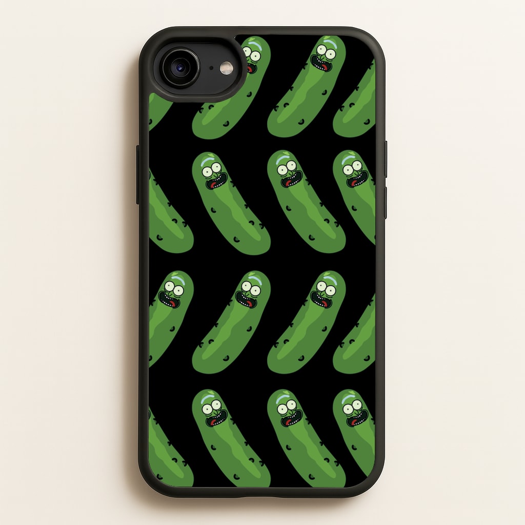 Pickle Rick Pattern - RAM  - Rick And Morty Phone Case for iPhone 6 / 7 / 8 / SE