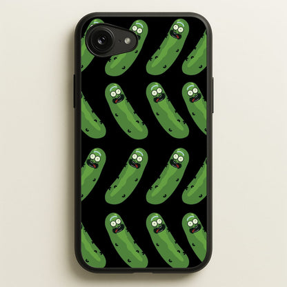 Pickle Rick Pattern - RAM  - Rick And Morty Phone Case for iPhone 16e