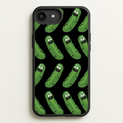 Pickle Rick Pattern - RAM  - Rick And Morty Phone Case for iPhone 6 Plus / 7 Plus / 8 Plus