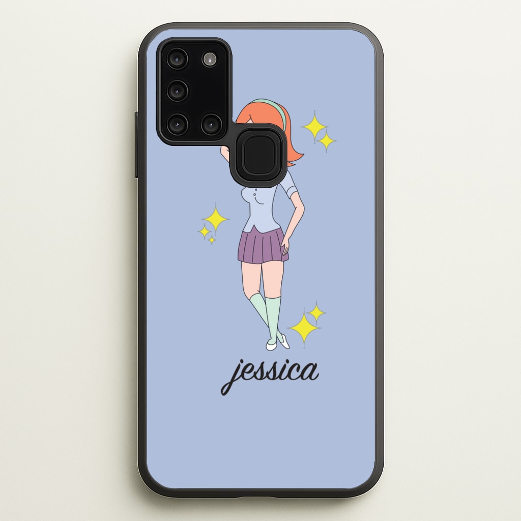 Jessica - RAM  - Rick And Morty Phone Case for Galaxy A21s