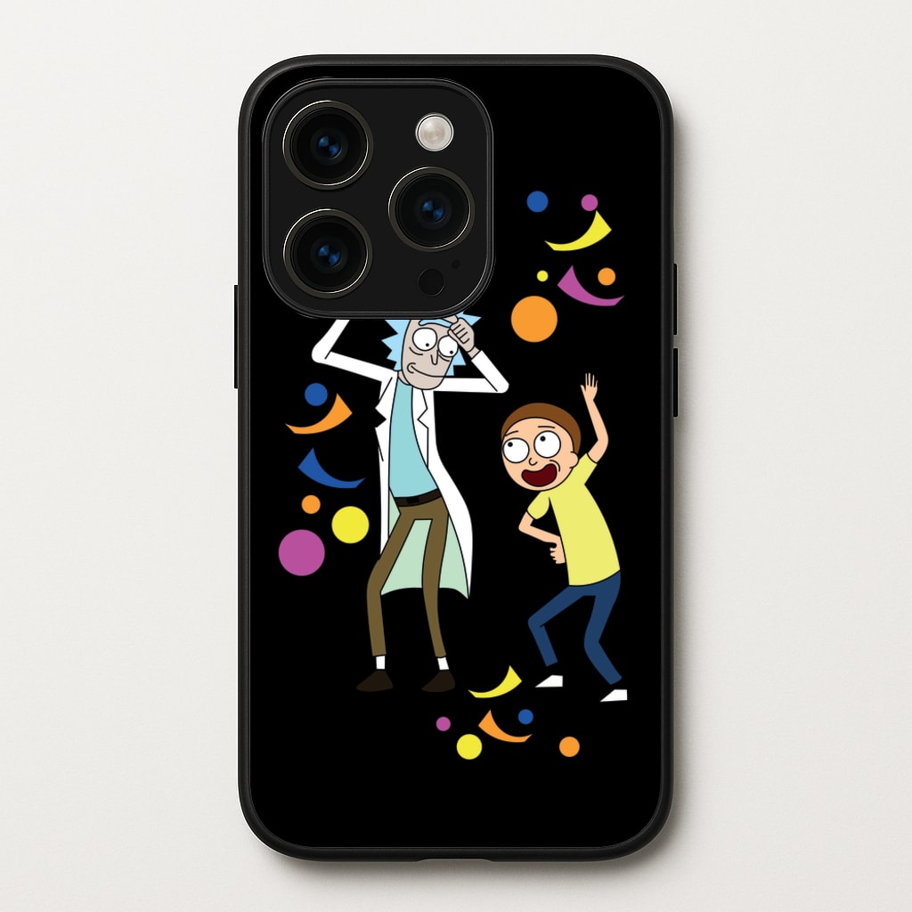 R&M Dancing  - Rick And Morty Phone Case for iPhone 15 Pro