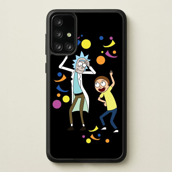 R&M Dancing  - Rick And Morty Phone Case for Galaxy A71