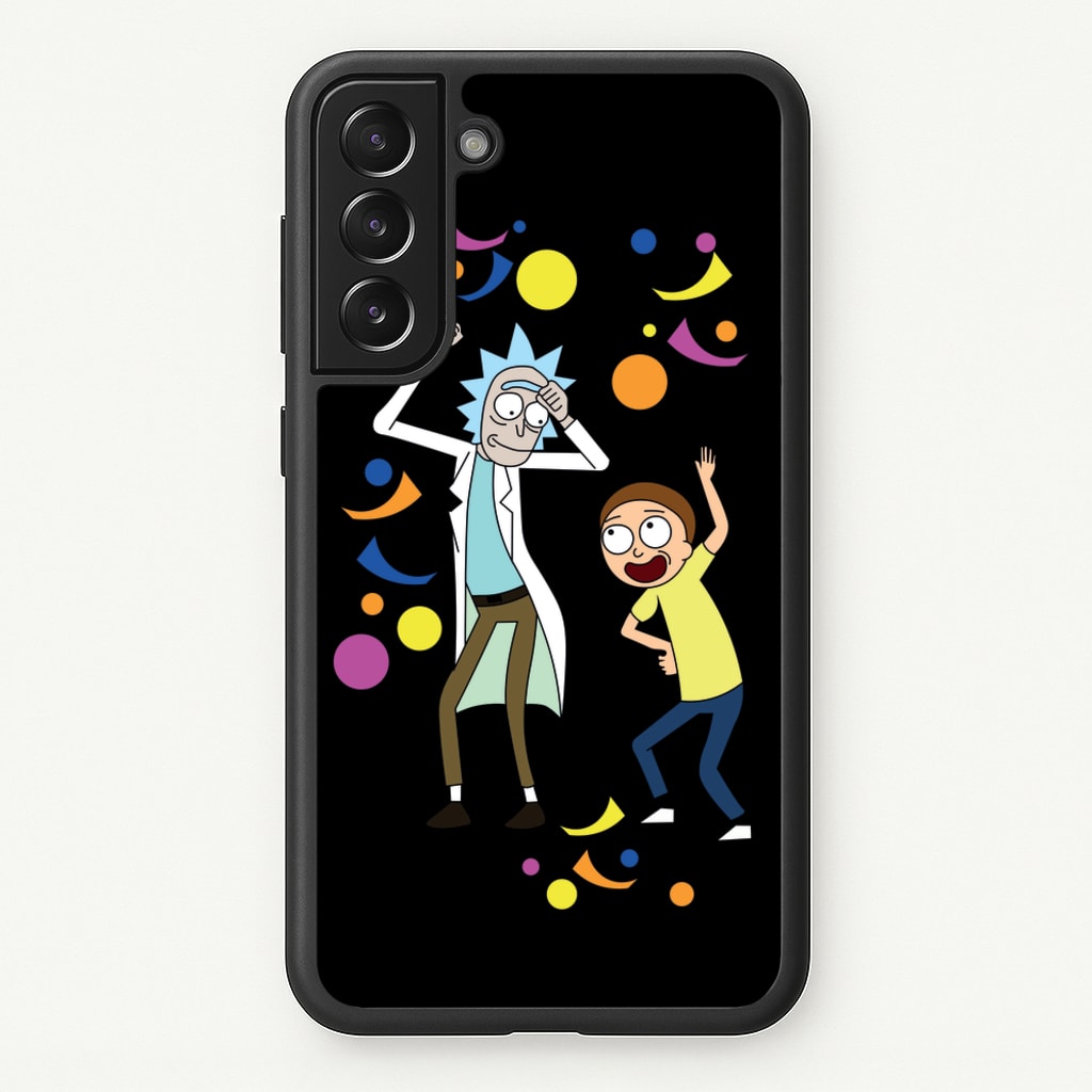 R&M Dancing  - Rick And Morty Phone Case for Galaxy S22