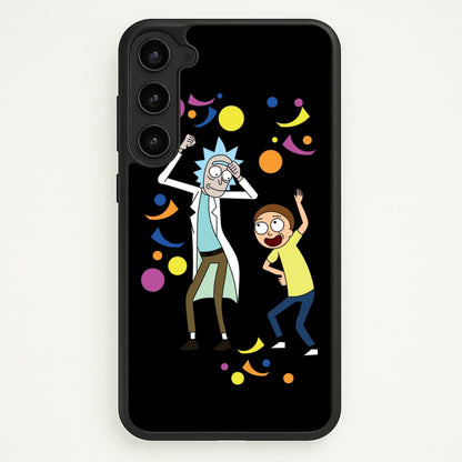 R&M Dancing  - Rick And Morty Phone Case for Galaxy S23