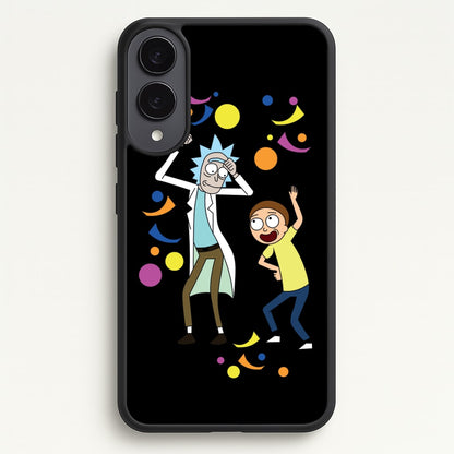 R&M Dancing  - Rick And Morty Phone Case for Galaxy S25 Edge