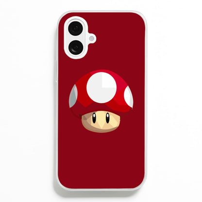 Toad - Mario  - Mario Phone Case for iPhone 16 Plus