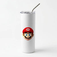 Mario Face - Mario Skinny Tumbler