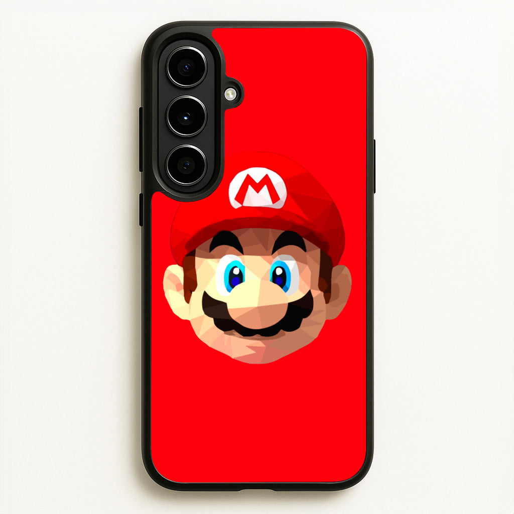 Mario Face - Mario  - Mario Phone Case for Galaxy A56