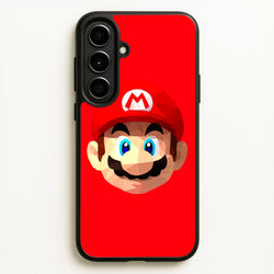 Mario Face - Mario  - Mario Phone Case for Galaxy A56